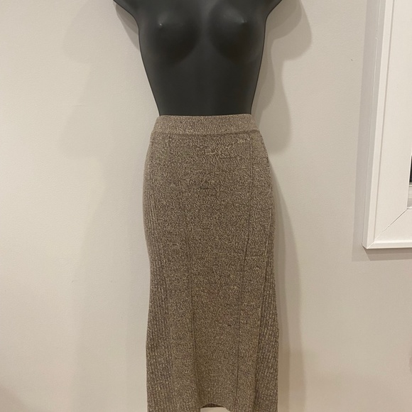 New with Tags! Marc by Marc Jacobs Brown Heather Ribbed Knit Skirt Size Small - Picture 7 of 16